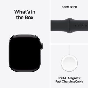 Apple Watch Series 10 GPS 46mm Jet Black Aluminium Case with Black Sport Band - Image 2